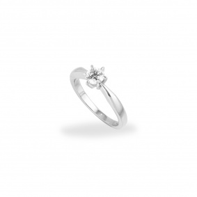 Platinum Round Brilliant Cut Diamond Ring 0.50ct H/VS2 Platinum Round Brilliant Cut Diamond Ring 0.50ct H/VS2